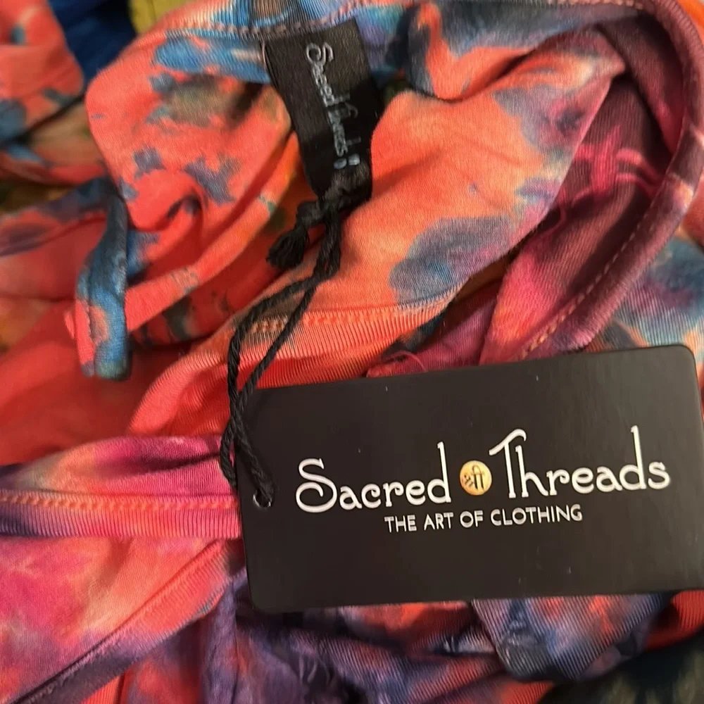 NWT. Tye-Dye Sacred Threads Onesize Dress   CL/GR07.   223162 - Picture 3 of 3
